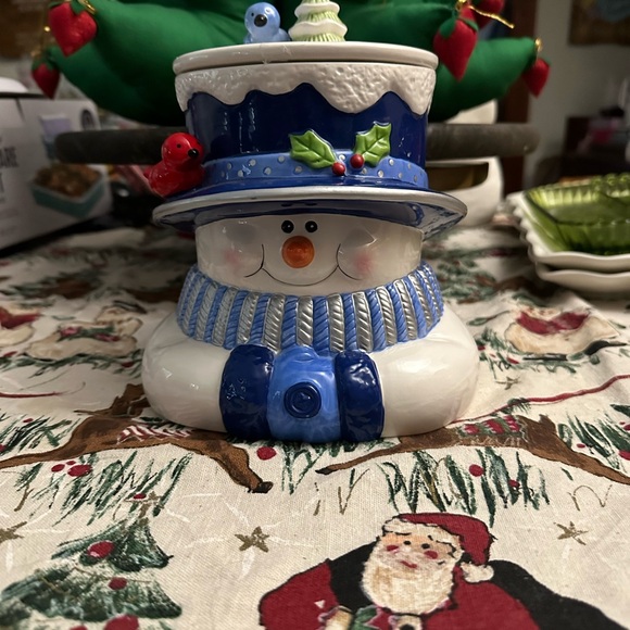Houston Harvest Snowman Cookie Jar - Picture 2 of 16
